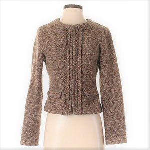 Willi Smith brown 5 closure blazer jacket